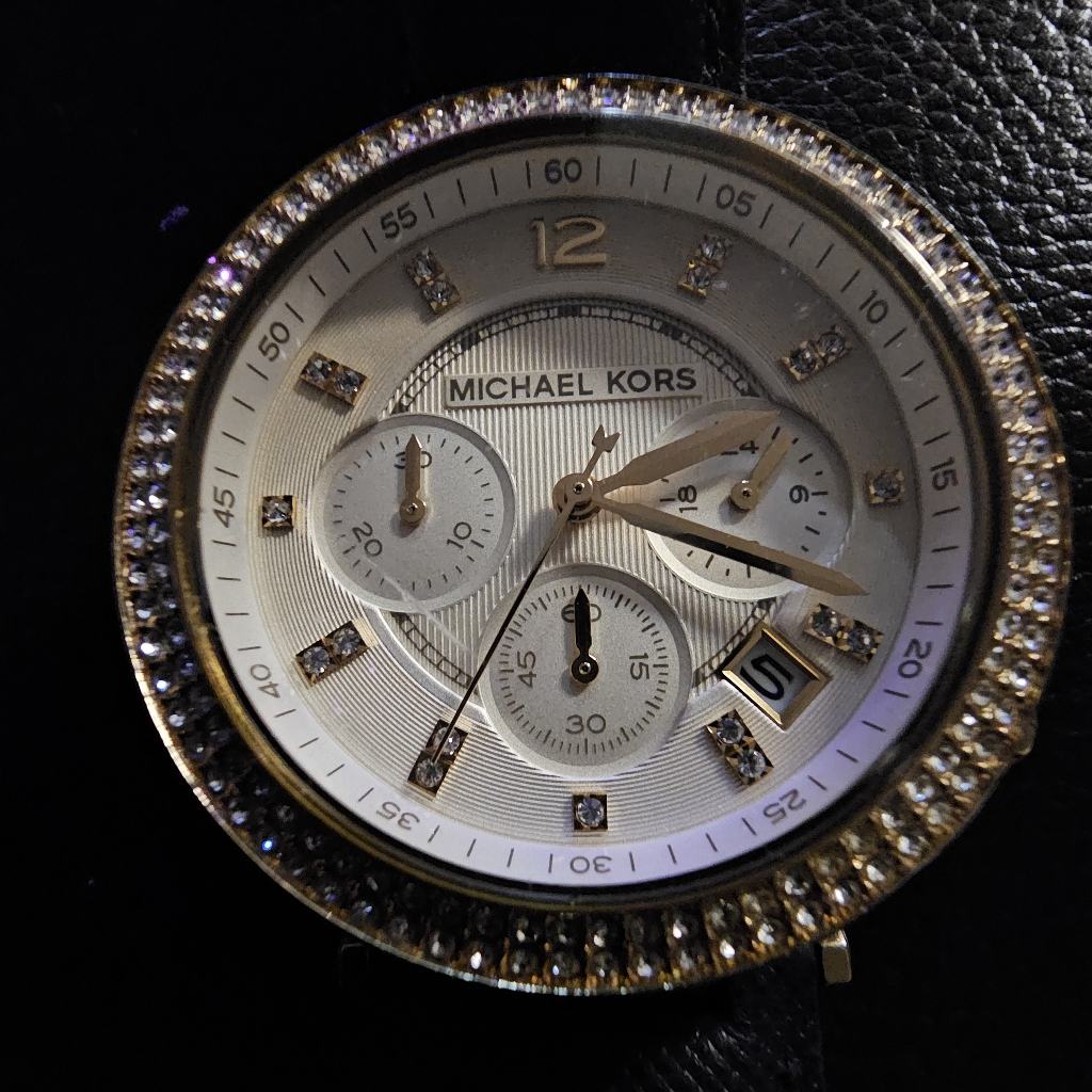 Michael Kors Parker Chronograph Champagne Dial Quartz Ladies Watch Michael Kors Parker Chronograph Champagne Dial Quartz Ladies Watch